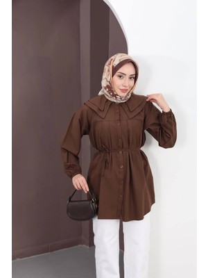 Bebe Yaka Kahve  Tunik