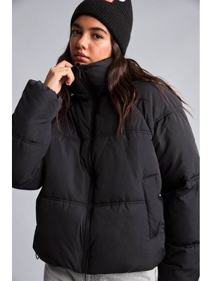 Defacto Şişme Siyah Kadın Mont H3822AX/BK81