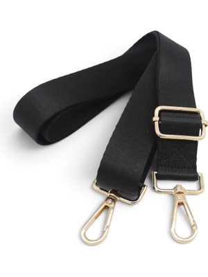 Anatolia Craft 3 cm Polyester Siyah Ayarlanabilir Çanta Askısı, Omuz Askısı, Çanta Sapı,çanta Kayışı Çanta Aksesuarı, Telefon Askısı 3cm En 120 cm Uzunluk