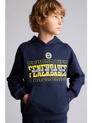 Defacto Fenerbahçe Baskılı Indigo Erkek Çocuk Sweatshirt I6539A8/IN42