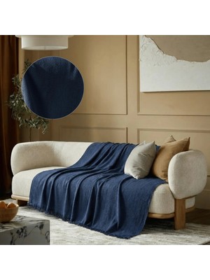 Destiva Home Pamuklu Çok Amaçlı Koltuk Örtüsü 180X300 cm – Yumuşak Dokulu, Modern Çizgili
