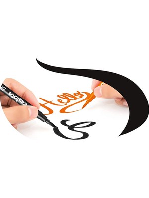 NW NessiWorld Keçeli Boya Süper Brush Fırça Uçlu 10'lu 42937