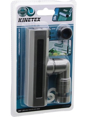 Pileli Store Antrasit Gri  Geniş - Şelale  4 Fonksiyonlu  360 Derece Oynar Başlık Perlatör Musluk Ucu KTX-3288 (4887)