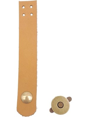 Angel Çanta Aksesuar 11X2 cm Açık Taba Gerçek Deri Düz Çanta Kapağı Antik Metalli