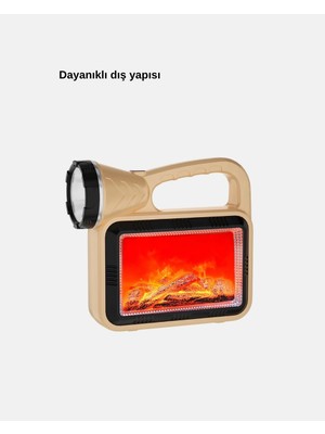 Genel Tedarik Alev Efektli Solar Lamba Cob Işıklı Taşınabilir Bahçe Kamp Aydınlatma