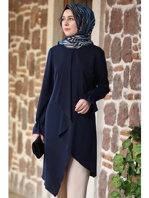 Esilanur Arya Tesettür Tunik Lacivert