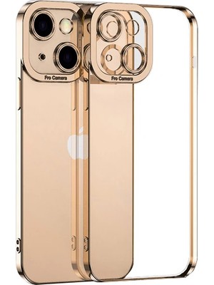 Northcity Ally Fashion Series iPhone 13 Mini 5.4inç Kılıf Renkli Kenar Lazer Çerçeveli Silikon Kılıf