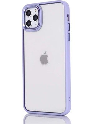 Northcity Ally iPhone 12 Pro Max 6.7inç Kılıf Parlak Renkli Çerçeveli Ultra Lüx Tpu Silikon Kılıf