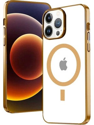 Northcity Ally iPhone 13 Pro Max 6.7inç Magsafe Uyumlu Renkli Kenar Silikon Kılıf