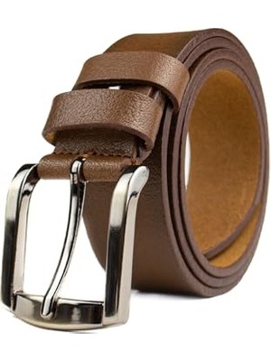 Mey İthalat Özel Kutulu | Premium%1oo Hakiki Deri Tek Parça | 3.5 cm Erkek Kumaş Pantolon - Takım Elbise Kemeri