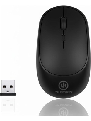 Genel Tedarik Siyah Renkli Ergonomik Sessiz Kablosuz Mouse – USB Alıcılı, Ofis ve Oyun Için Konforlu Bilgisayar Faresi MS6310 BX40