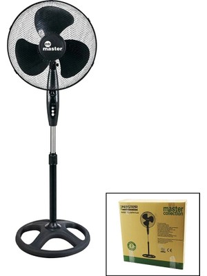 Genel Tedarik 16 Inç Ev Tipi Ayaklı Vantilatör 45W - 90 Derece - 3 Pls Pervane - 3 Kademe Hız  MTR-F150 BX40