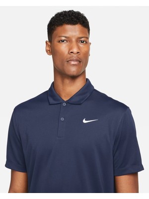 Nikecourt Dri-Fıt Erkek Tenis Polo Tişört - Lacivert DH0857-451