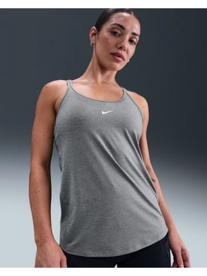 Nike One Classic IB9389-084 Dri-Fıt Askılı Kadın Atleti - Gri