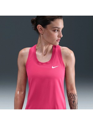 Nike Dri-Fıt DX0706-666 Yarışçı Sırtlı Kadın Atleti - Pembe