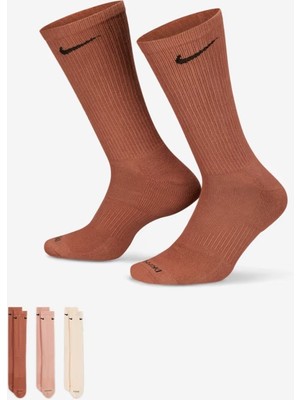 Nike SX6888-914 Everyday Plus Destekli Antrenman Crew Çorapları (3 Çift)