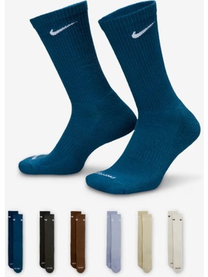 Nike Everyday Plus Destekli Antrenman Crew Çorapları (6 Çift) SX6897-970