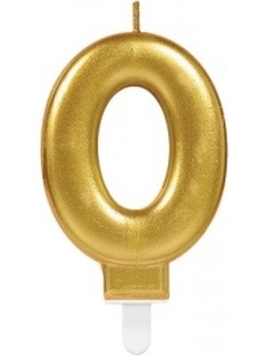 Pileli Store 0 Rakam Mum Gold Renk (4887)