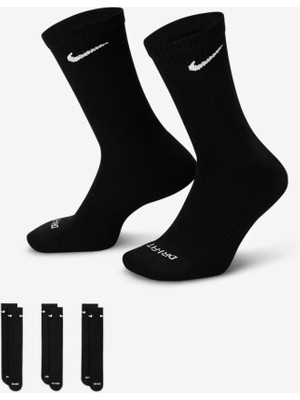 Nike SX6888-010 Everyday Plus Destekli Antrenman Crew Çorapları (3 Çift)