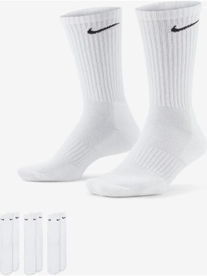 Nike SX7664-100 Everyday Cushioned Crew Antrenman Çorapları (3 Çift)