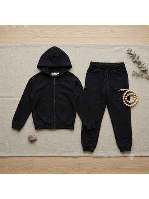 Mışıl Kids Unisex Kız Erkek Çocuk 7 - 10 Yaş Uzun Kollu Fermuarlı Okul Eşofman Takımı