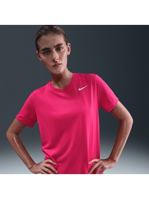 Nike DX0687-666 Dri-Fıt Kadın Spor T-Shirt - Pembe