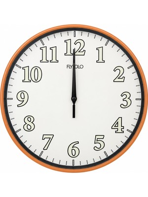 Exonix Sessiz Duvar Saati Fosforlu Akrep Yelkovan Modern Dekoratif Analog Saat