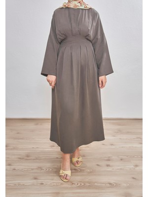 Beyruha Collection Pile Detaylı Elbise