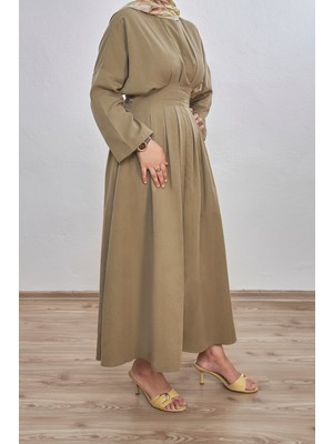 Beyruha Collection Pile Detaylı Elbise