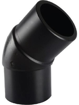 Salmore Mey Ithalat® Tega Hdpe Spigot Açık Dirsek 125 mm 45 Derece
