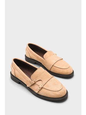 Capone Outfitters Stephine Çift Tokalı Kadın Loafer Ayakkabı