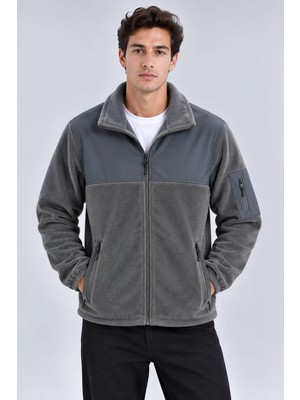 Parshey Erkek Softshell Polar Ceket Su Geçirmez Tam Fermuarlı Rahat Günlük Kullanım