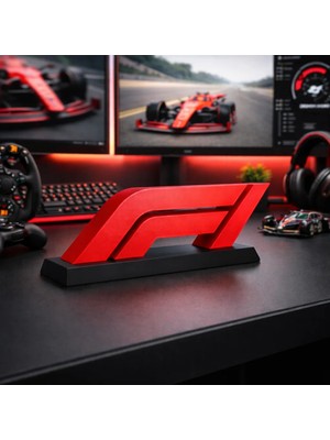 Magicland Formula 1 Logo Tasarım Dekoratif Stand - F1 Masaüstü Dekor