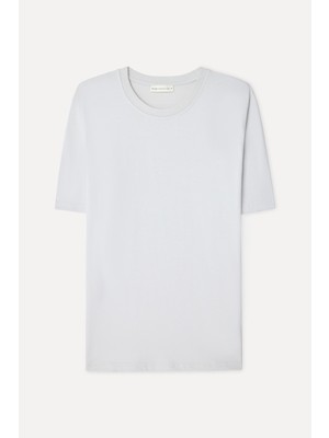 Mudo Erkek Taş Rengi Bisiklet Yaka T-Shirt