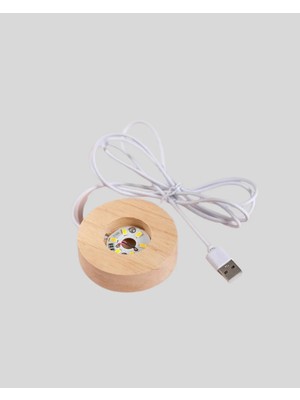 Kahveci Elektronik Store Romantik Kalpli Kristal Cam Küre Usb’li Işıklı Dekoratif Obje