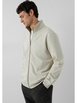 Mavi Fermuarlı Bej Erkek Sweatshirt M0S10653-70144