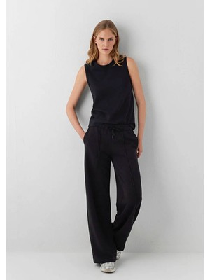 Mavi Basic Loose Normal Bel Geniş Paça Siyah Kadın Pantolon 1022960-900