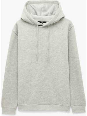 Koton Şardonlu Uzun Kollu Basic Kapşonlu Sweatshirt