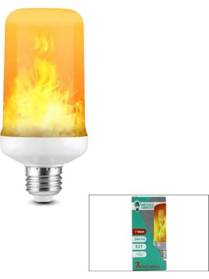 Pileli Store 7W E27 Alev Ampul Lamba 560 Lümen (4887)