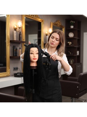 Kahveci Elektronik Store Kuaför Eğitim Mankeni - Yaki + Masa Aparatı - Siyah
