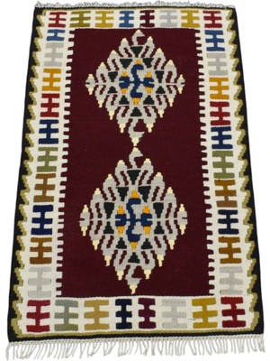 Kilim Antik El Dokuma Yahyalı Yün Kilim 1804 - Yeni - Çok Renkli