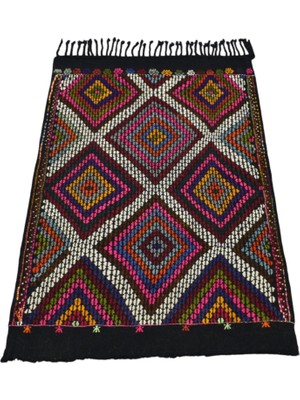 Kilim Antik El Dokuması Karapınar Yörük Cecim Yün Kilim 1808 - Yeni - Çok Renkli