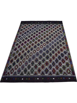 Zehra Abla Halı Yeni El Dokuması Eşsiz Karapınar Cecim Yün Kilim 7474