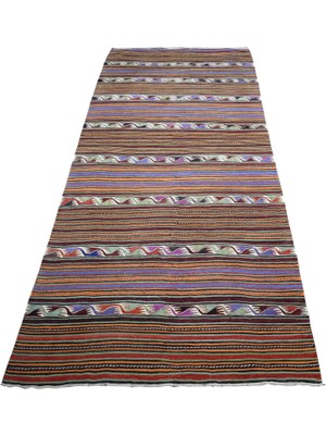 Zehra Abla Halı Vintage El Dokuma Elcik Sivrihisar Yün Kilim 7475