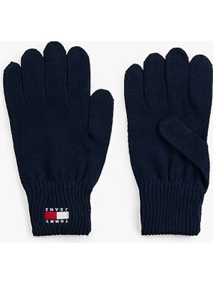 Tommy Hilfiger Tommy Hılfıger Erkek Marka Logolu Günlük Kullanıma Uygun Lacivert Eldiven AM0AM13680 C1G