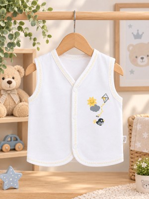 Biberon Baby Erkek-Kız Bebek Yeleği Pamuklu Uçurtma Baskılı