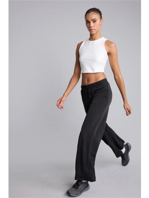 DeFacto Wide Leg Geniş Paça Beli Bağcıklı Standart Boy Modal Sporcu Eşofman Altı H8521AX26AU