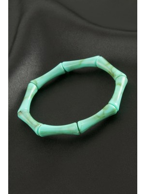 Zero Land Edntrend Zr Model Kemik Plastik Bileklik Turkuaz