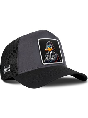 BlackBörk Duckside Logolu Siyah-Antrasit Trucker Şapka