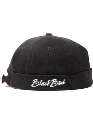 BlackBörk Siyah Docker Şapka